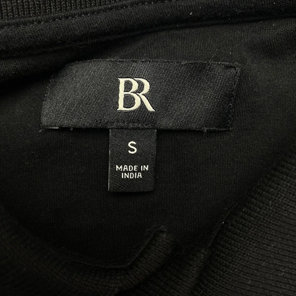 Banana Republic Polo Shirt Mens Small Lux Touch Black Cotton SS 811423-03